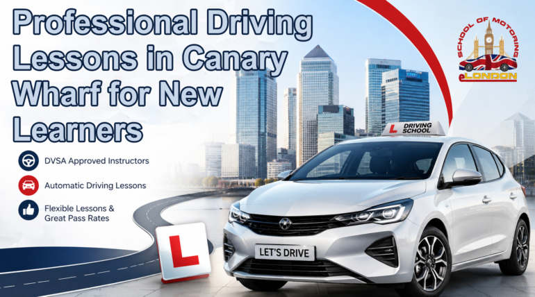 Professional Driving Lessons in Canary Wharf for New Learner